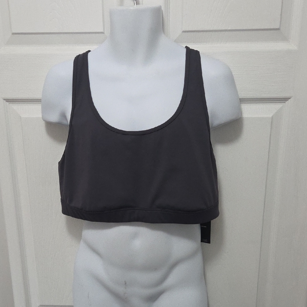 NWt 3x Ideology Dark Gray Sports Bra